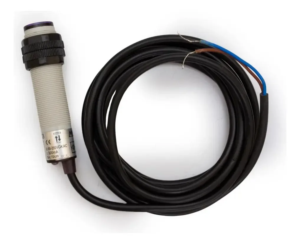 Sensor Fotoelétrico Tubular Difuso 18mm Ca 10-36vcc
