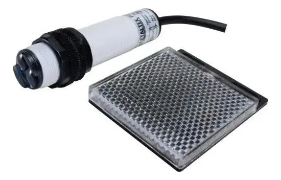 Sensor Fotoelétrico Tubular M18 Retroreflectivo Ip66 2m