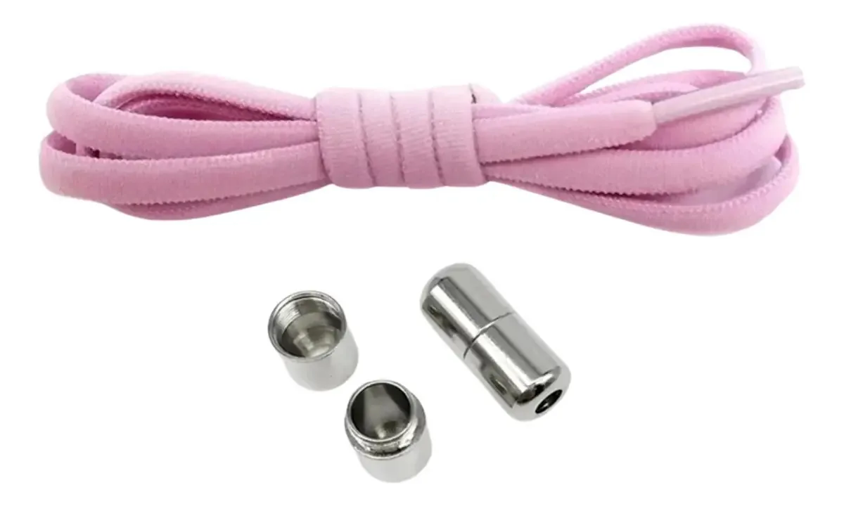 Cadarço Elástico Para Tênis Cor Pink