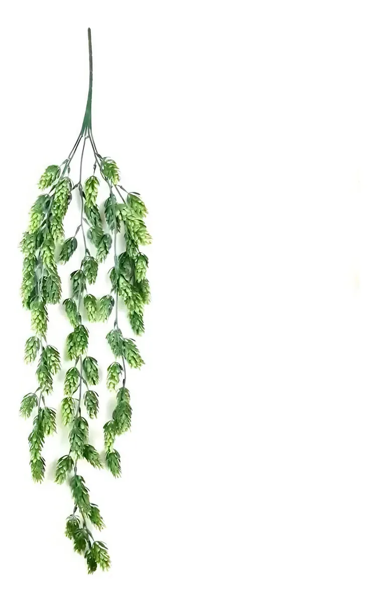 Pendente De Suculenta Lúpulo Com 5 Galhos 72 Cm
