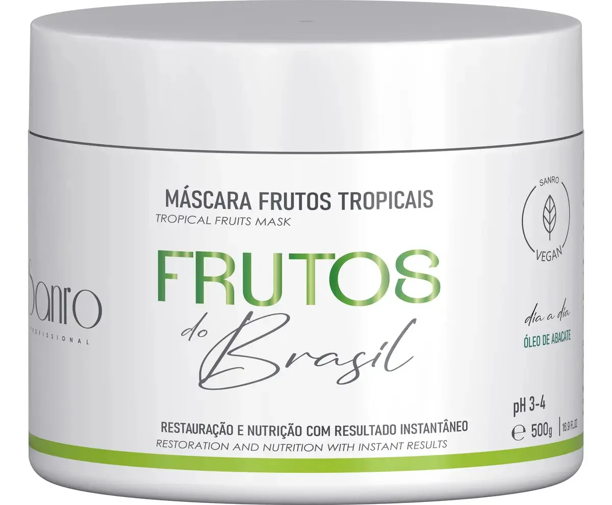 Máscara Abacate Frutos Do Brasil 500g Sanro Cosméticos