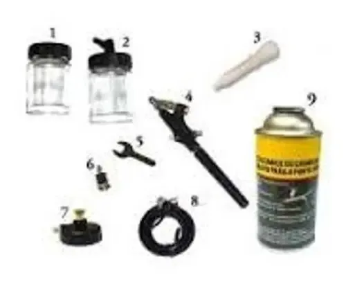 Kit Aerógrafo De Pintura 9 Pçs - Lee Tools