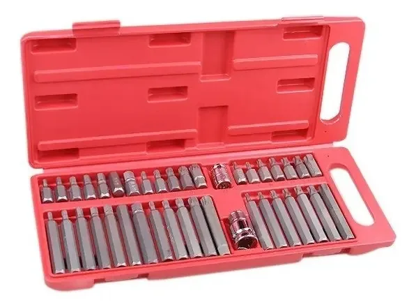 Jogo de Pontas e Chaves Torx Lee Tools de Aço com 40 Peças e Maleta