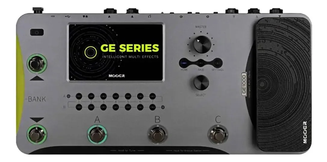 Pedaleira Mooer GE1000 Multi Efeitos Digital Para Guitarra Elétrica