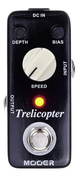Pedal Tremolo Mini Mooer MTR1 para Guitarra Elétrica