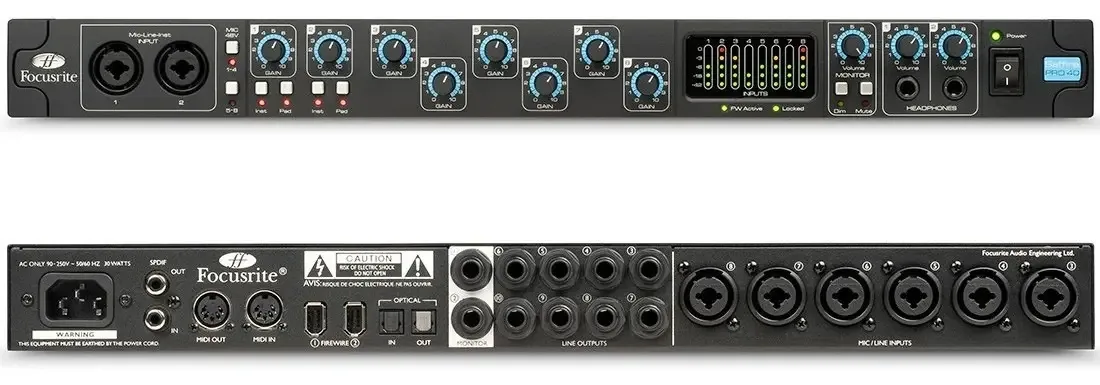 Interface Audio Firewire Focusrite Saffire Pro 40