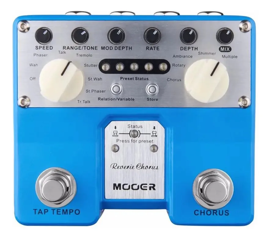 Pedal Chorus Mooer Reverie TCH1 para Guitarra Elétrica