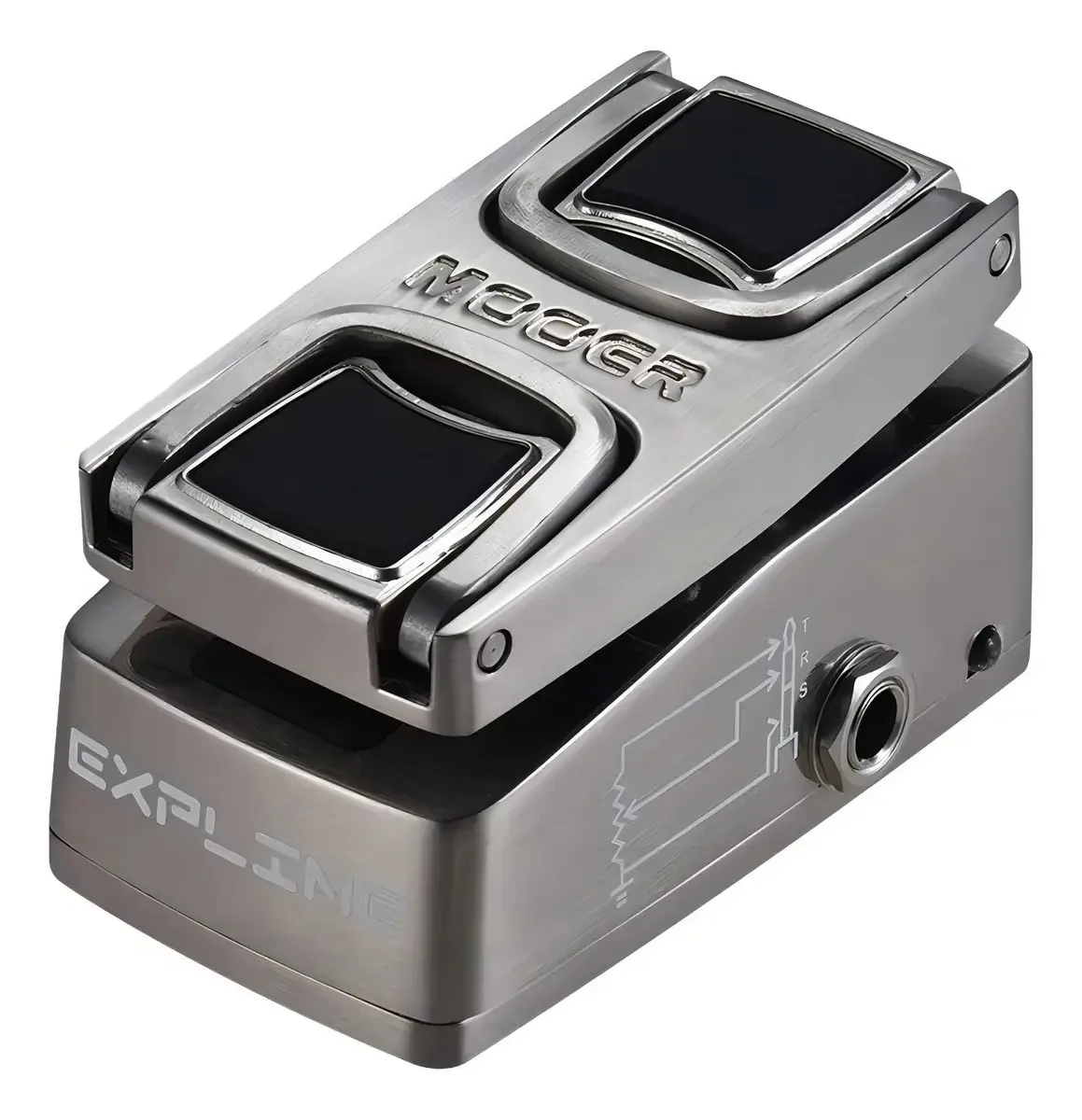 Pedal de Expressão Guitarra Mooer Wex1 Prata Análogo Compacto