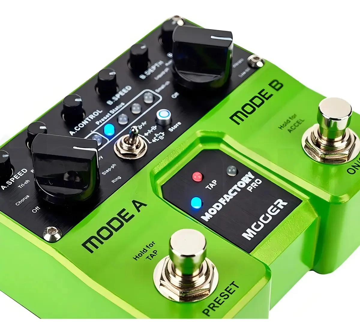 Pedal Mooer Mod Factory Pro Dual Modulação Efeitos Guitarra