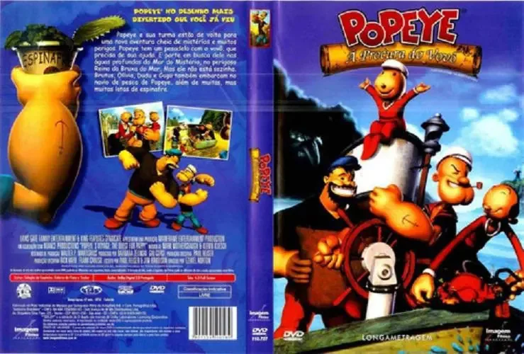 DVD Infantil Popeye À Procura da Vovó Imagem Filmes