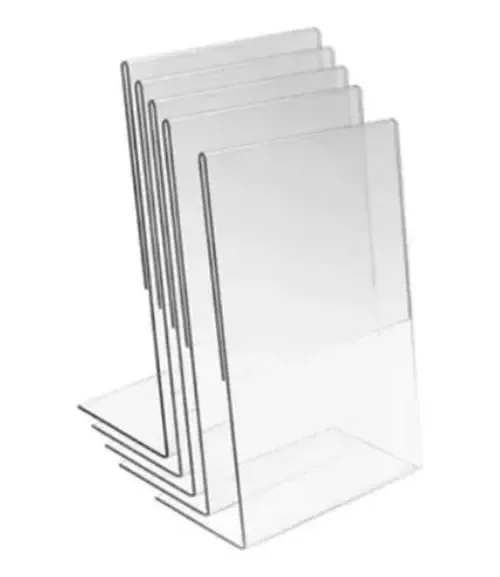 10 Displays L Expositor 10x15 Porta Cardápio Pix Qr Code