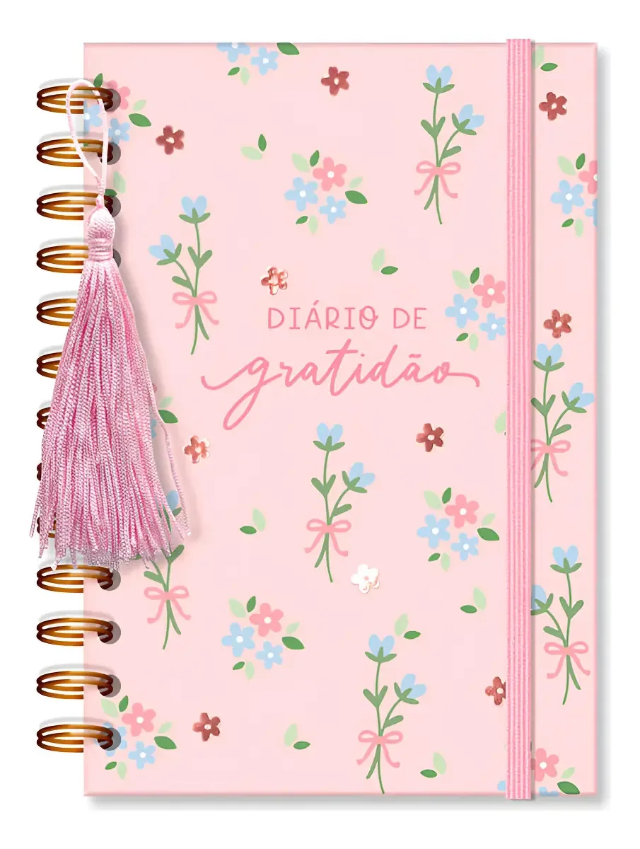 Caderno Diário De Gratidão Laços E Afetos 5459 - Fina Ideia Rosa