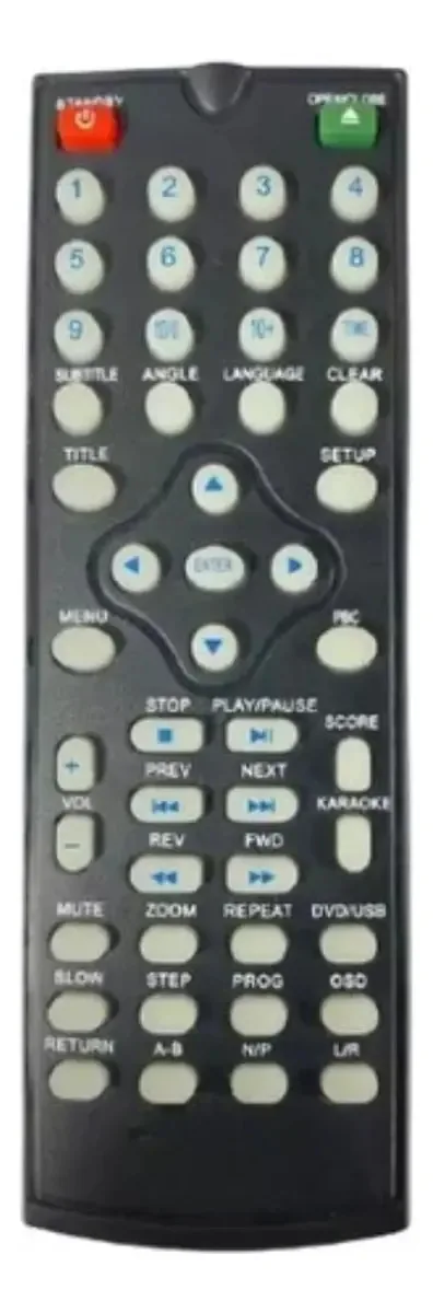 Controle Remoto Lenoxx Compatível DVD RC-201B DV-441 Preciso