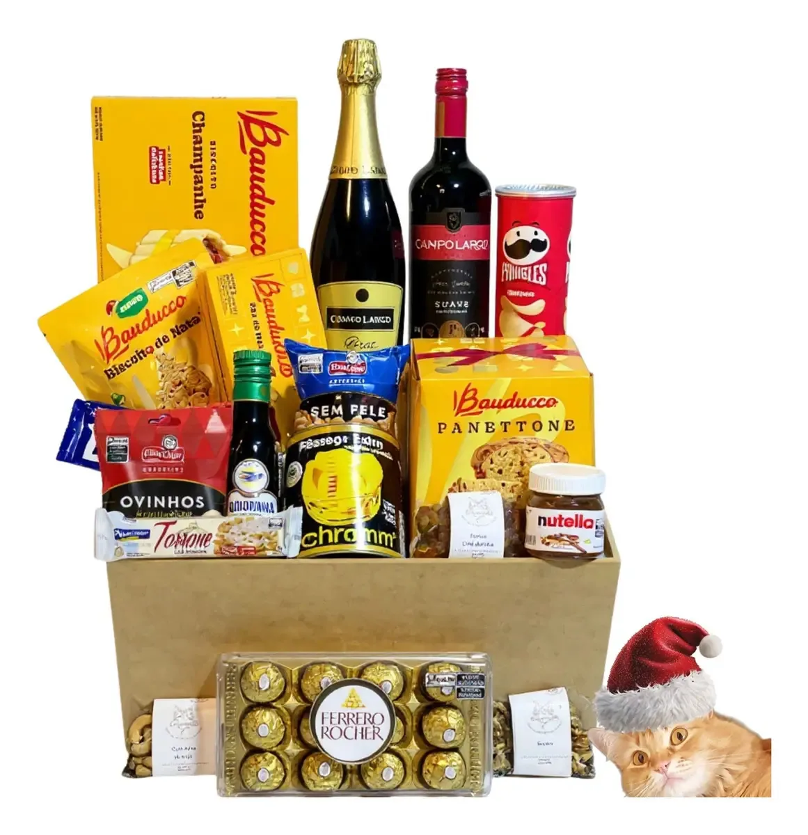 Cesta De Natal Baú Presente Natalino Ano Empresa