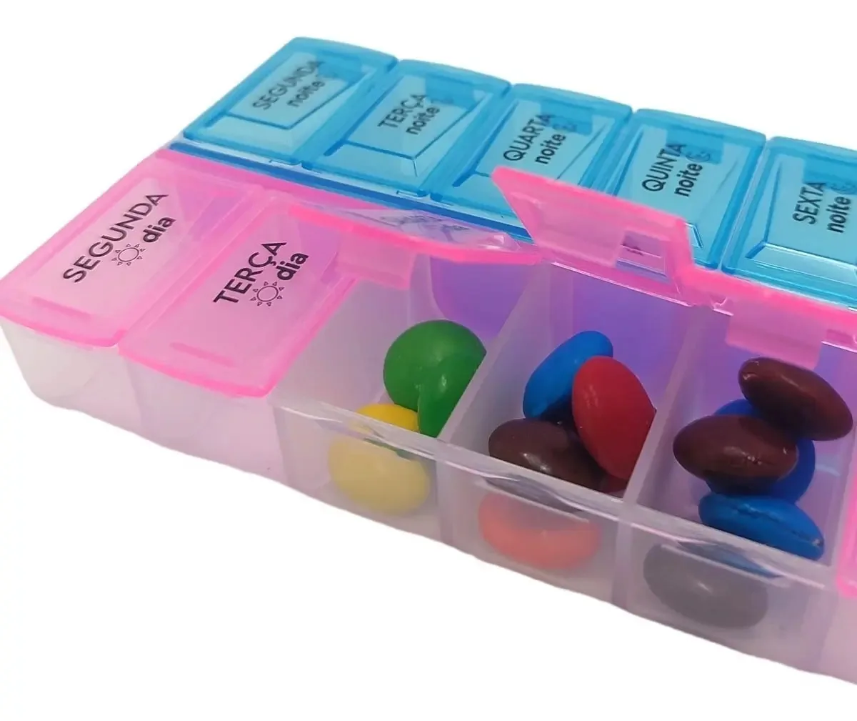 Porta Comprimidos Semanal Porta Medicamentos Para 7 Dias