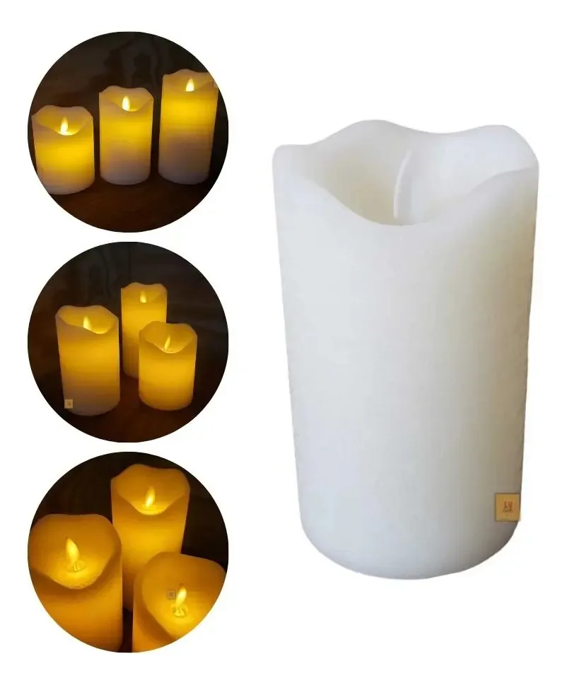 Vela Led C Chama Dancante Vlx0019