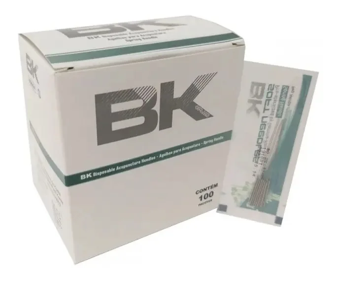 Agulhas Para Acupuntura 0,25x30 C/ 100 Unidades Bk
