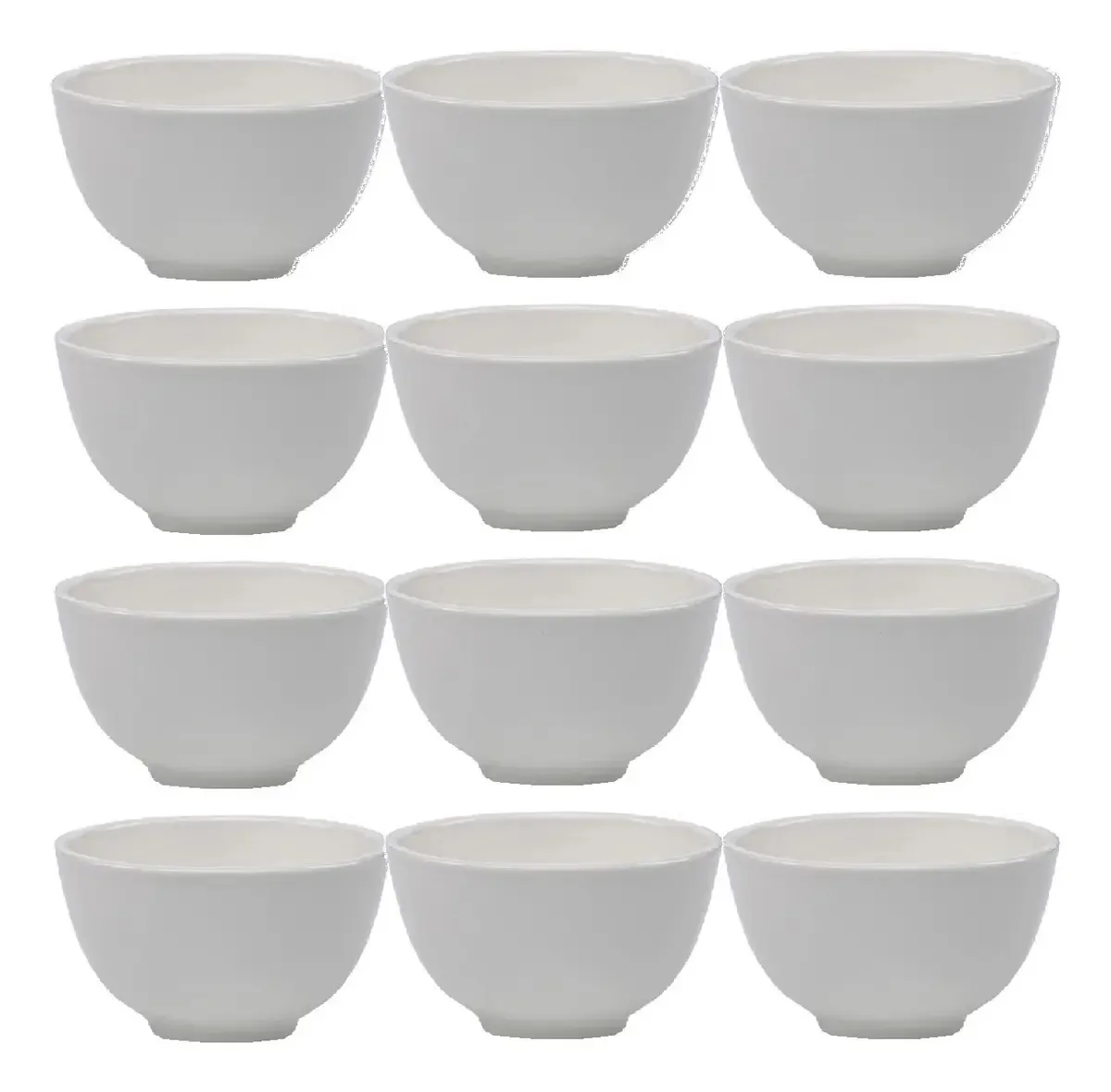 12 Tigelas Redonda Bowl 700ml Em Melamina Premium