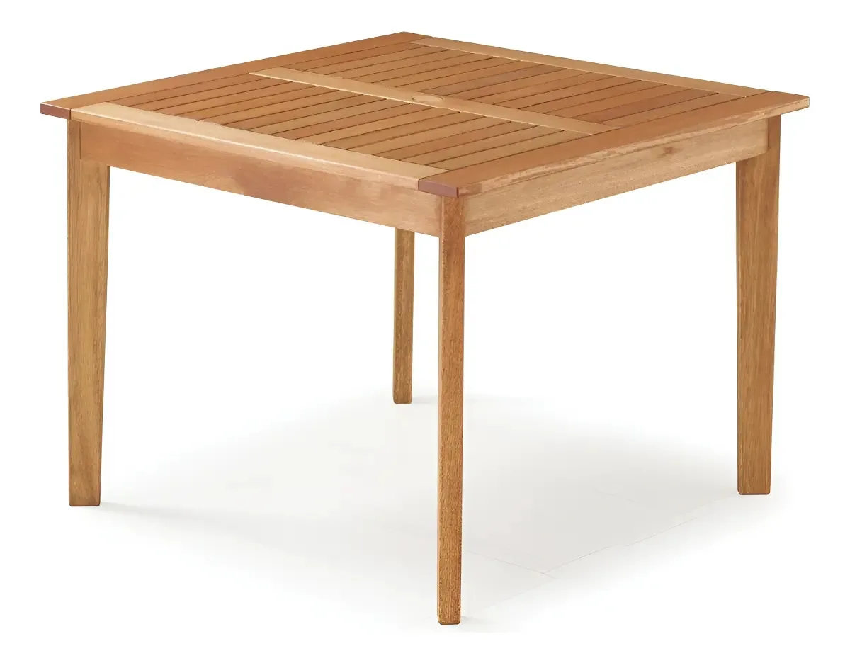 Mesa Quadrada 900 Primavera Casa E Jardim Móveis Jf Cor Stain Jatobá