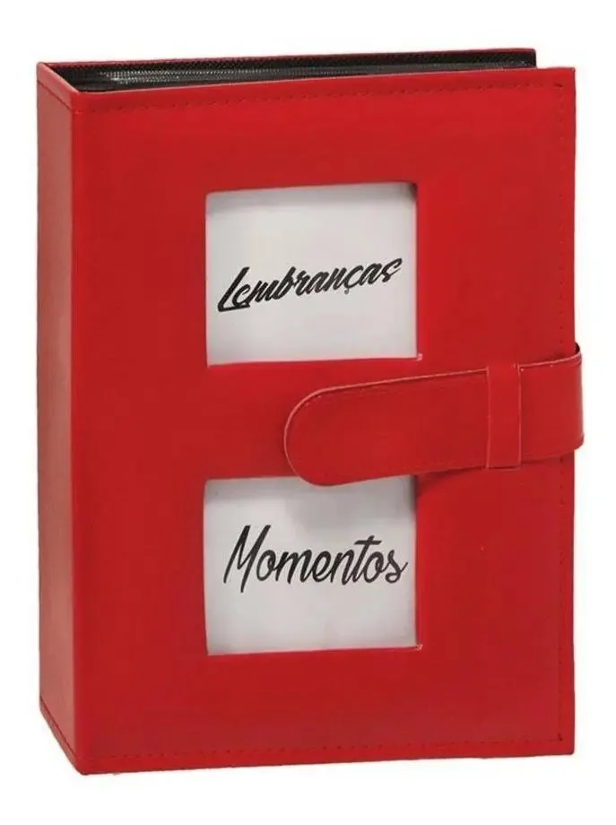 Álbum De Fotos Yes Corino 200 Fotos 10x15cm Vermelho