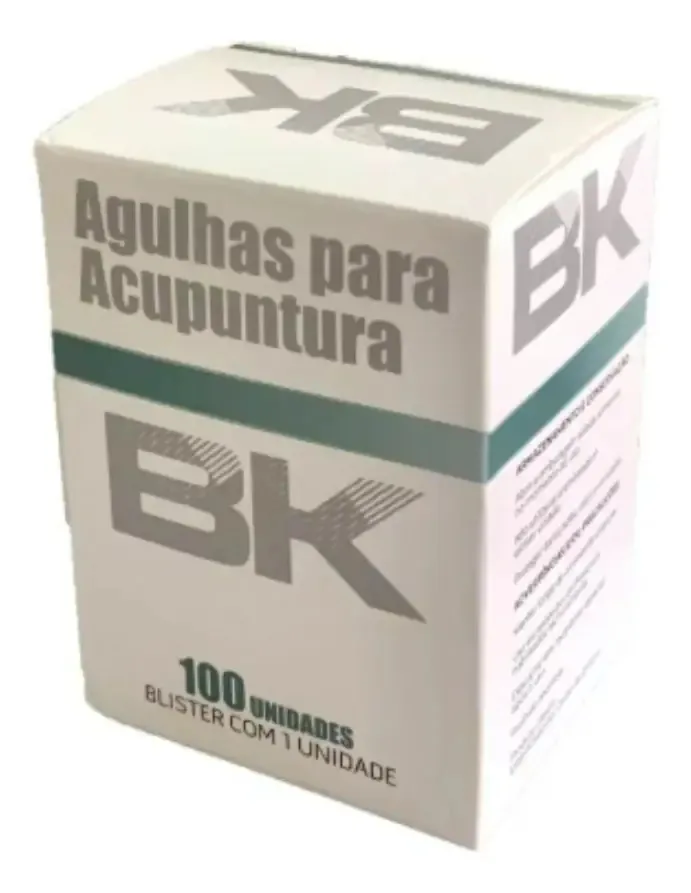 Agulhas Acupuntura 0,25x15 Bk Blister Individual C/ 100 Unid