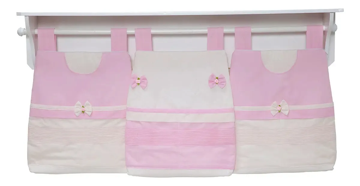 Porta Fraldas De Varão Babi Rosa