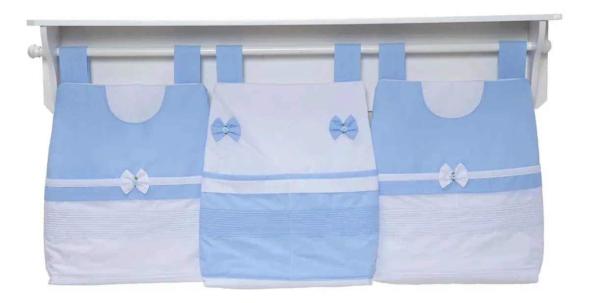 Porta Fraldas De Varão Fofuchos Azul