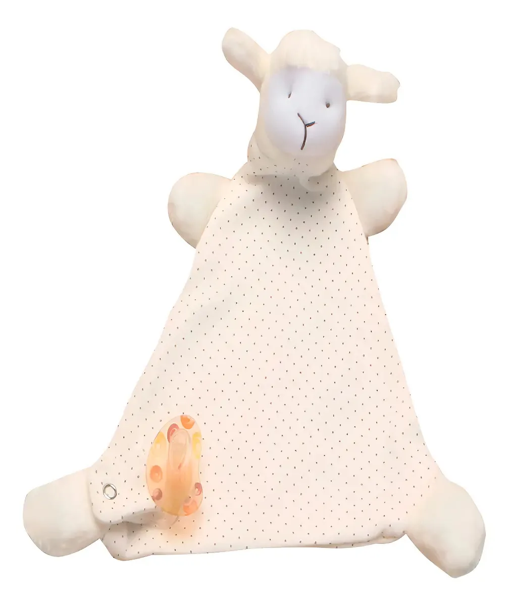 Naninha Bebê - Paninho - Porta Chupeta Com Guizo.