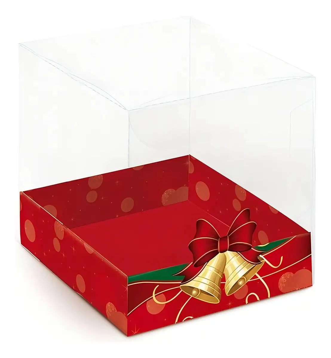 Caixa P Panetone 500g G 14,4x14,4x12cm Sinos - Cromus Natal
