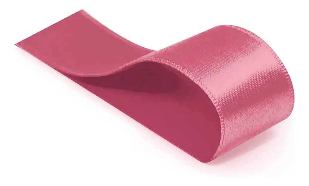 Fita Cetim Liso Rolo 38mmx10mts 1und Cor Rosê