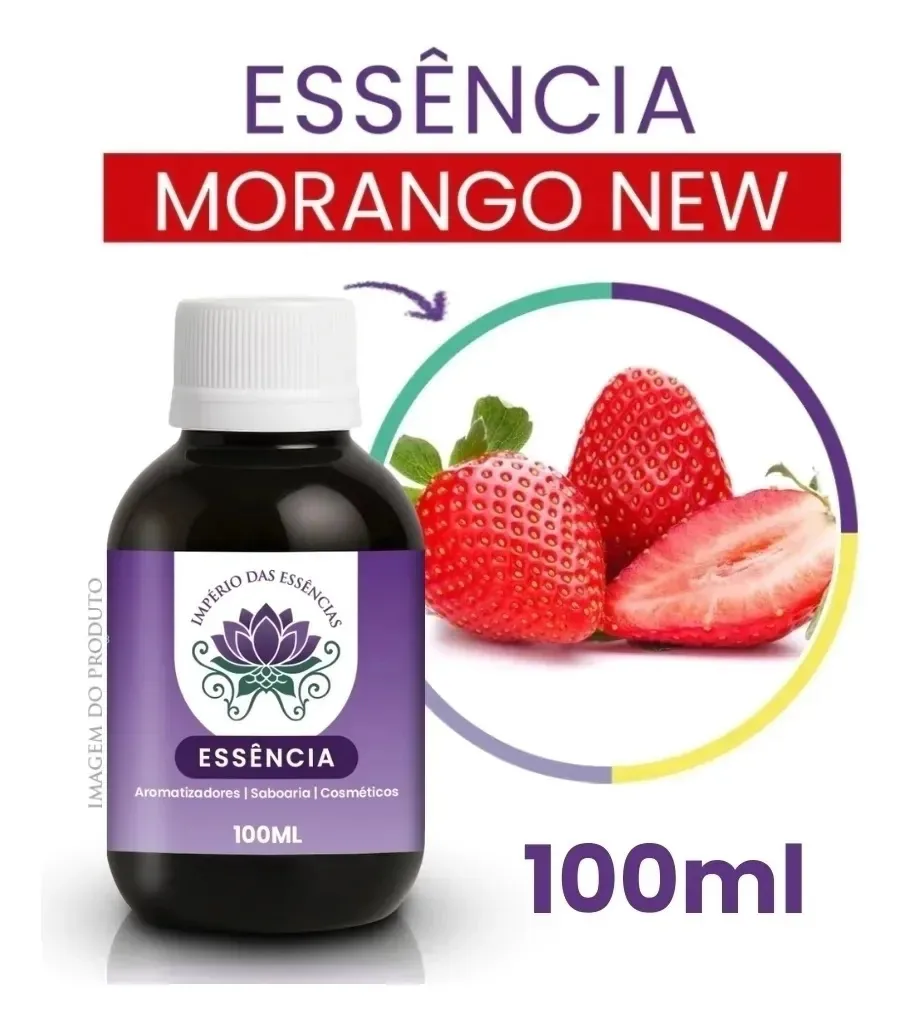 Essência Morango New (100ml) Aromatizadores E Cosméticos