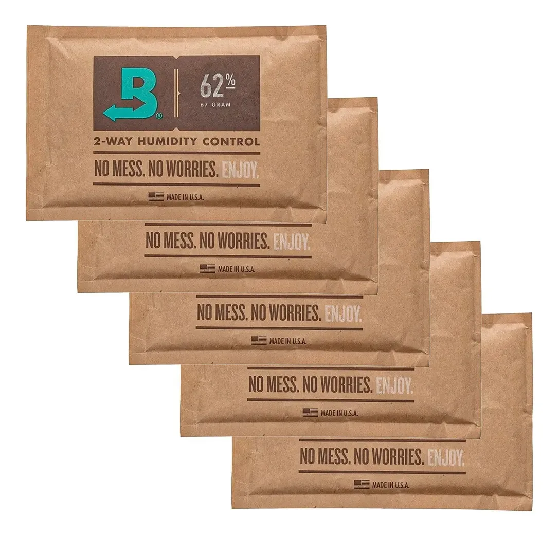 Kit 5 Boveda 62% 8g - Controlador De Umidade Ervas Fumos