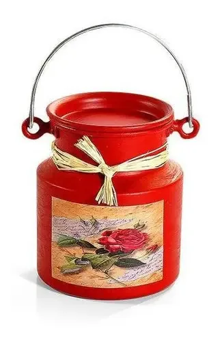 Latão Leite Decorativo Decoupagem Alumínio 1 L Vermelho