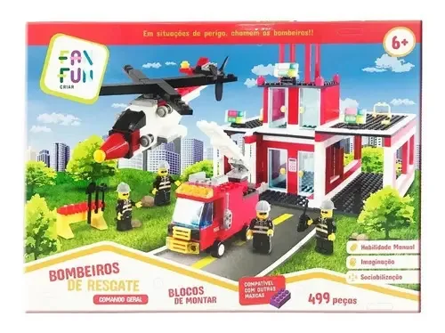 Ff Blocos De Montar - Bombeiros De Resgate 499 Peças