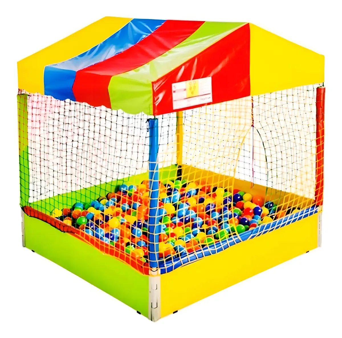 Piscina de Bolinhas Multicolorida 1x1 C/ Tatame Natalplast 500