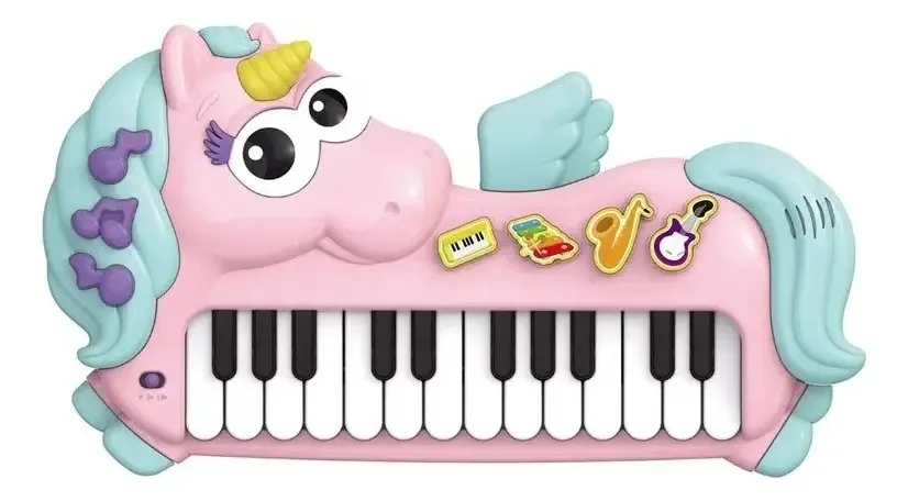 Teclado Musical - Tecladinho Encantado - Minimi Cor Rosa