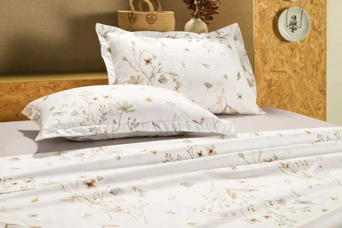 Jogo Cama Solteiro Toque Acetinado Altenburg Golden 3 Pçs