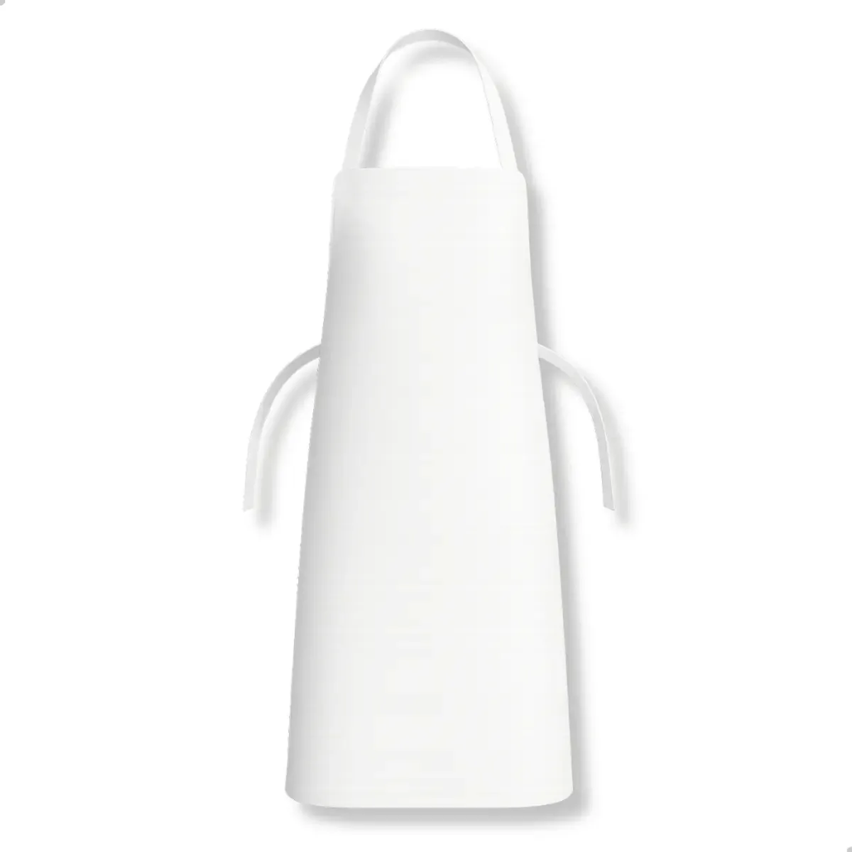 Kit 5 Aventais Maicol de PVC Branco Impermeável para Cozinha