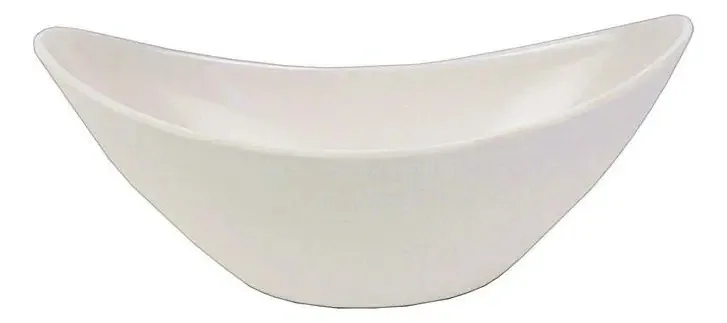 Vaso Decorativo Maison Du Atelier Vaso Oval New Concept Branco Lisa