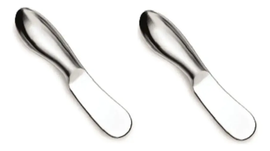 Espátula Inox Para Manteiga Cremes Pastas Combo2