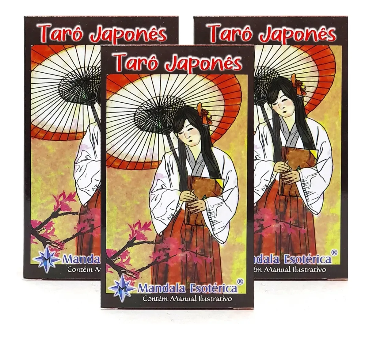 Kit 6 Baralhos Tarô Japonês Budista Ukiyo 78 Cartas