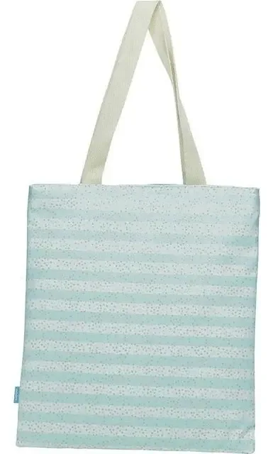 Bolsa Flat Grande Confete Mood Book Bag Utilitaria Cor Azul-claro