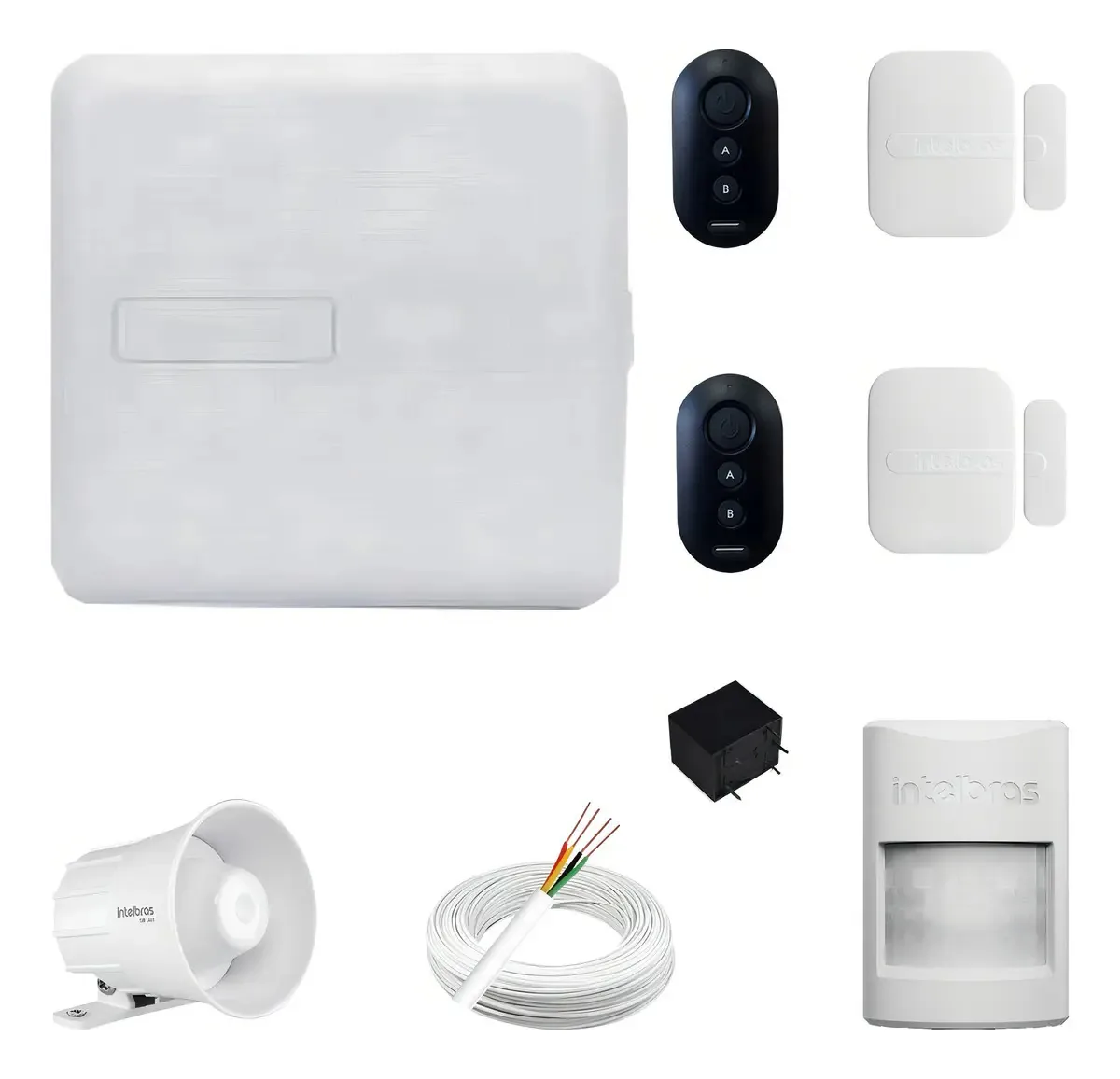 Alarme Intelbras AMT 1000 Smart Net Com 3 Sensores e Bateria