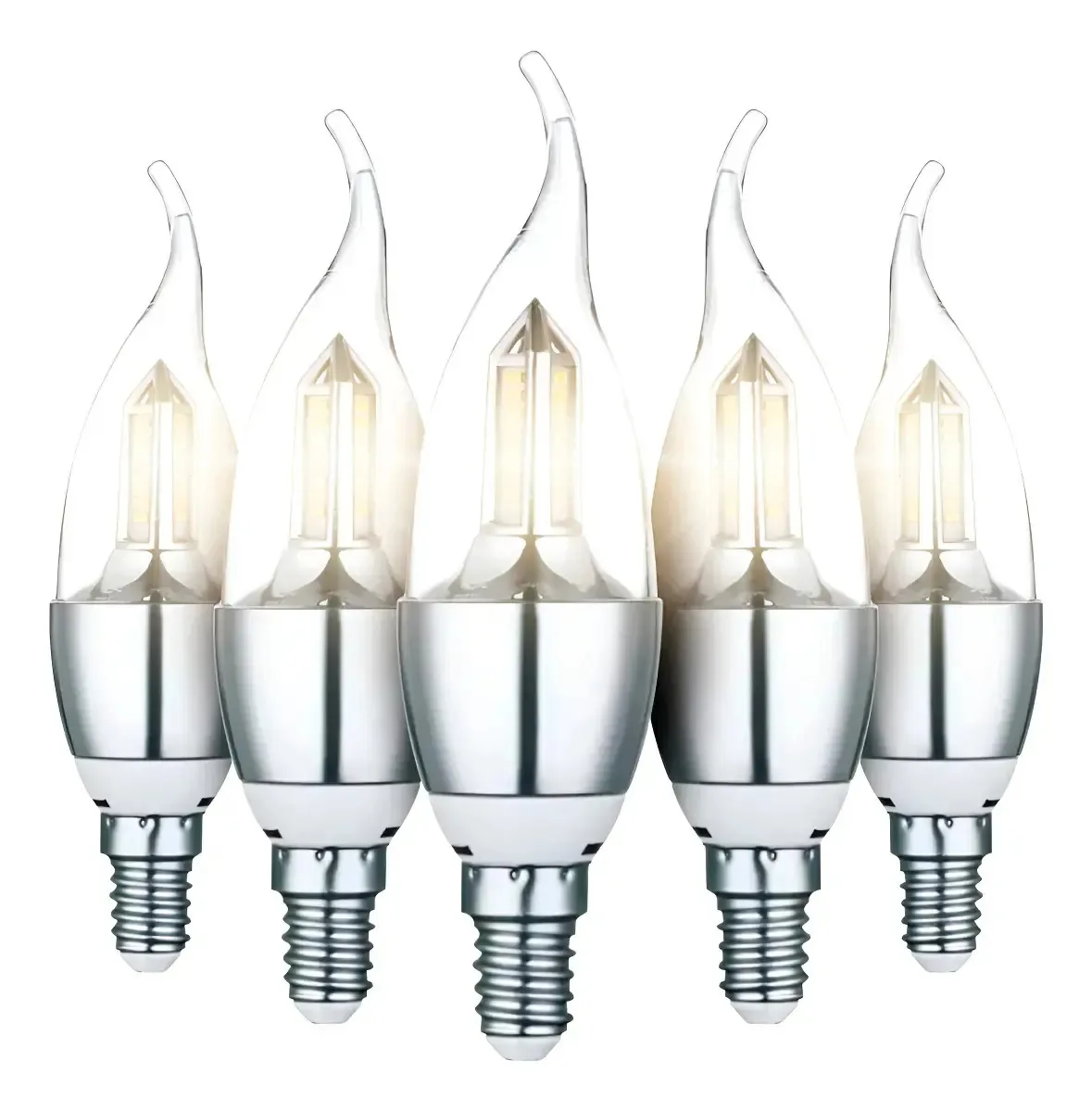 Kit 6 Lâmpadas Led E14 Branco Frio