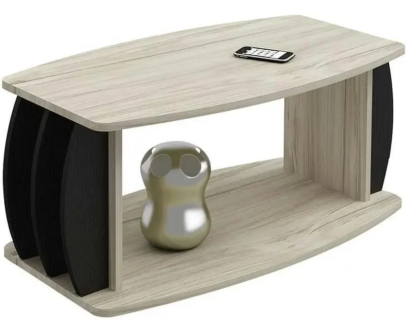 Mesa De Centro Caribe - Artely Cor Capuccino / Preto
