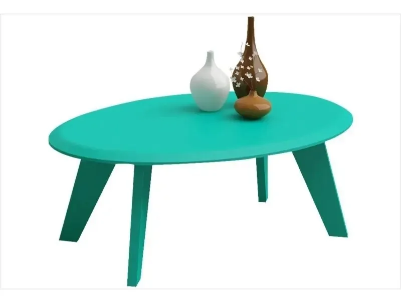 Mesa De Centro Ellis Turquesa - Artely
