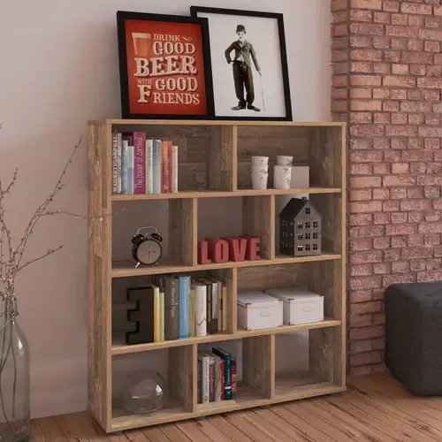 Estante Para Livros Book Rustico - Artely Cor Marrom