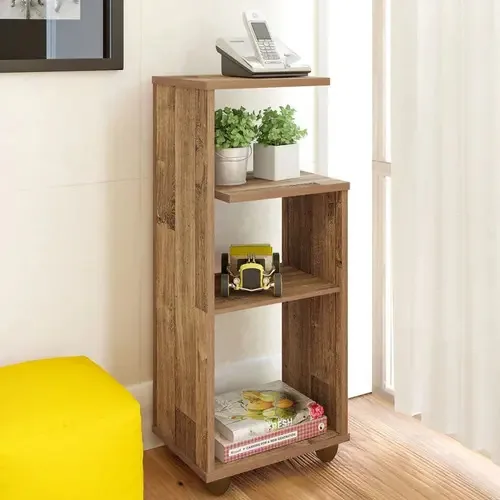 Estante Para Livros Bis Rustico - Artely Cor Marrom