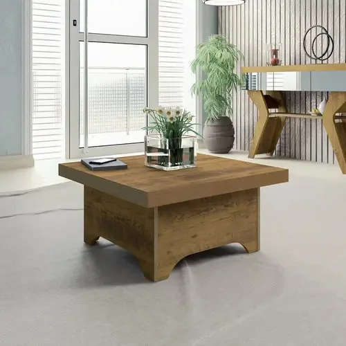 Mesa De Centro Vênus Artely Cor Pinho