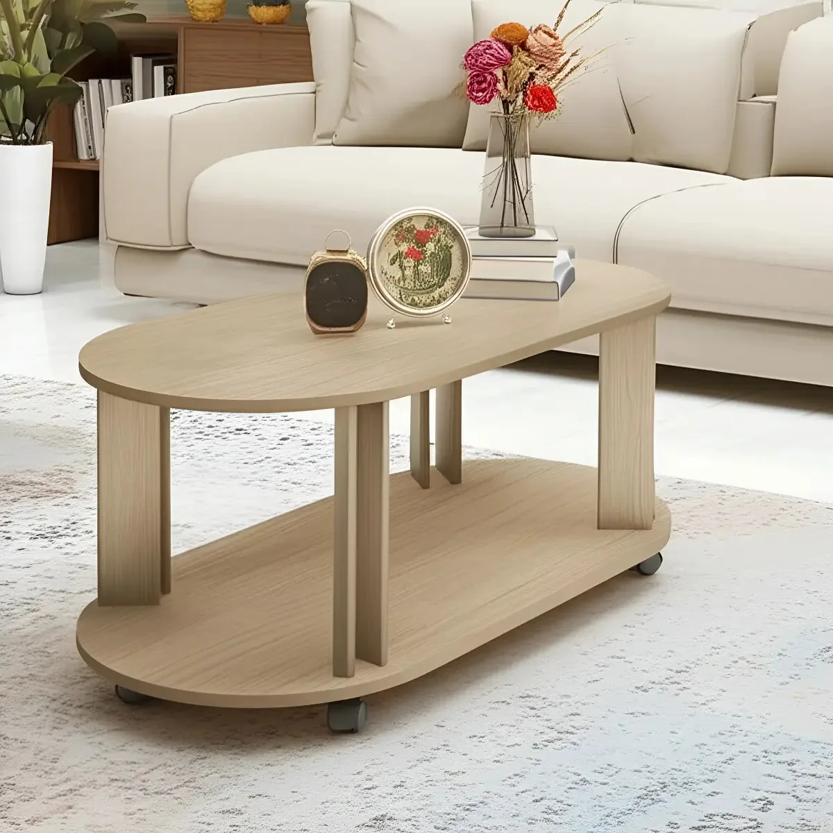 Mesa De Centro Mundi Artely Cor Naturale